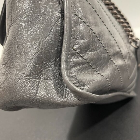 NIKI mini in vintage leather in Bordeaux | Saint Laurent  Saint Laurent Leather Niki Medium  (JB1066)